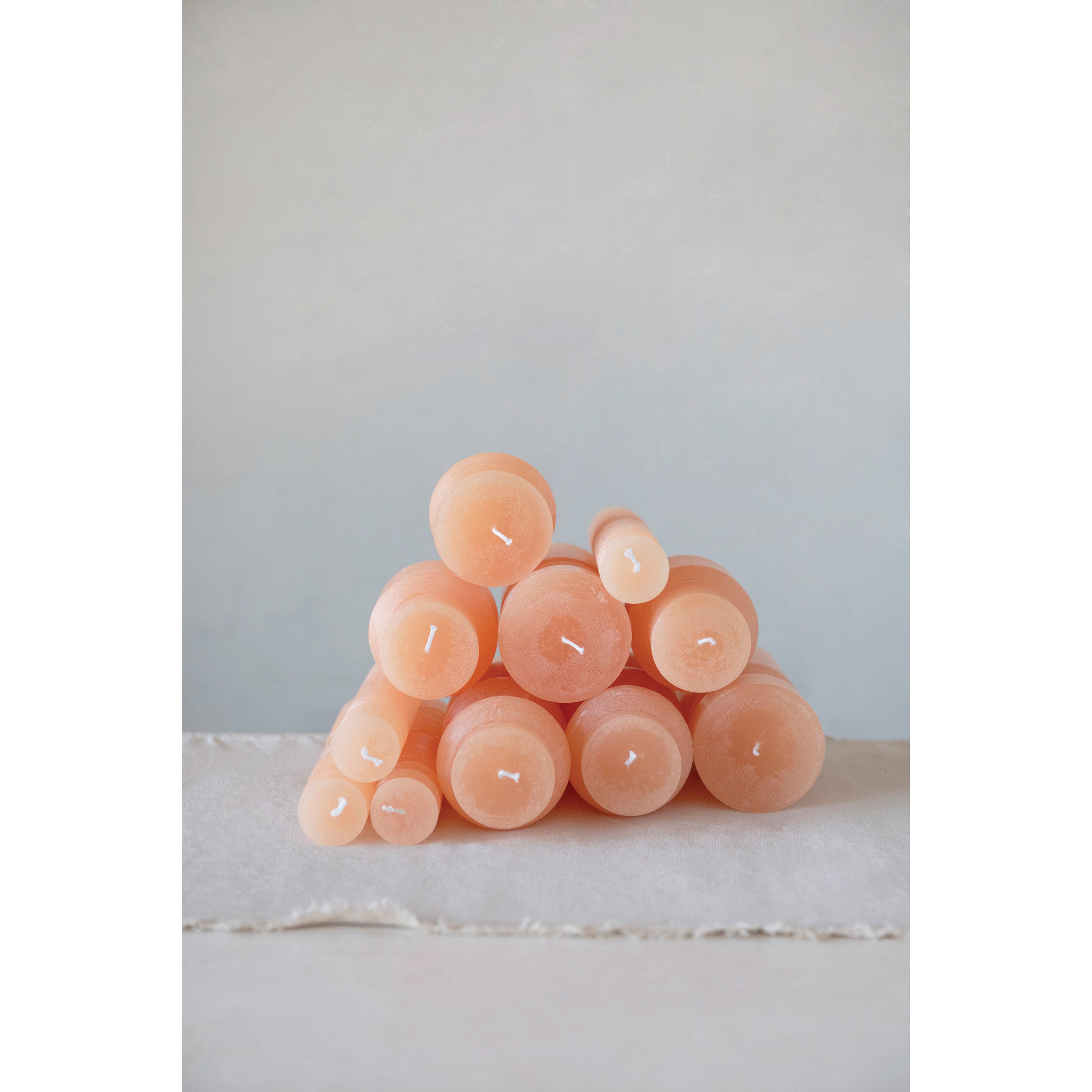 Unscented Totem Pillar Candle in Citrus