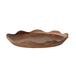 Mango Wood Scalloped Tray, Natural