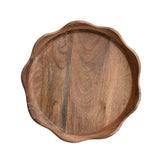 Mango Wood Scalloped Tray