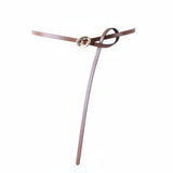 Tie Buckle Skinny Belt