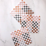 Autumn Checkers Dishcloth Set