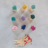Multicolored Safety Matches in Box