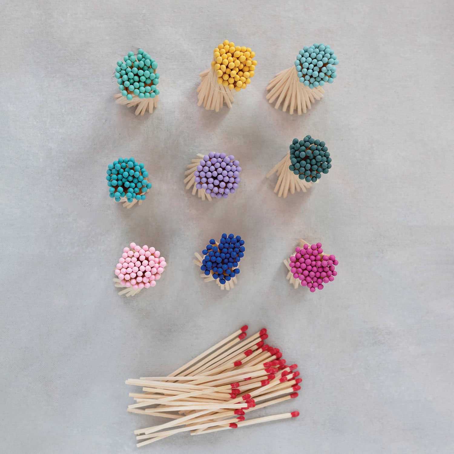 Multicolored Safety Matches in Box