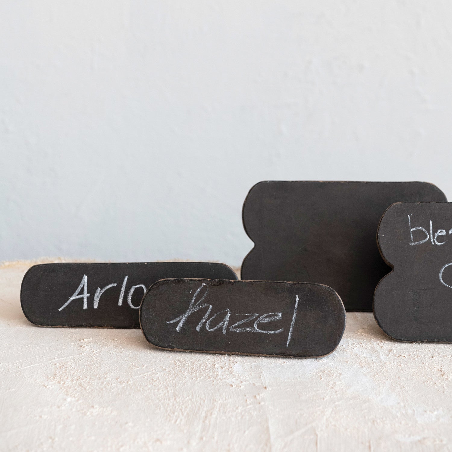 Found Wood Standing Chalkboard Sign