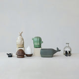 Stoneware Whale Shaped Oil Diffuser w/ Timer (Each One Will Vary)