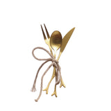 Appetizer Utensils with Twig Shaped Handles