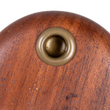 Mango Wood & Metal Taper Holder