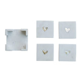 Marble Coasters with Mother of Pearl Inlay