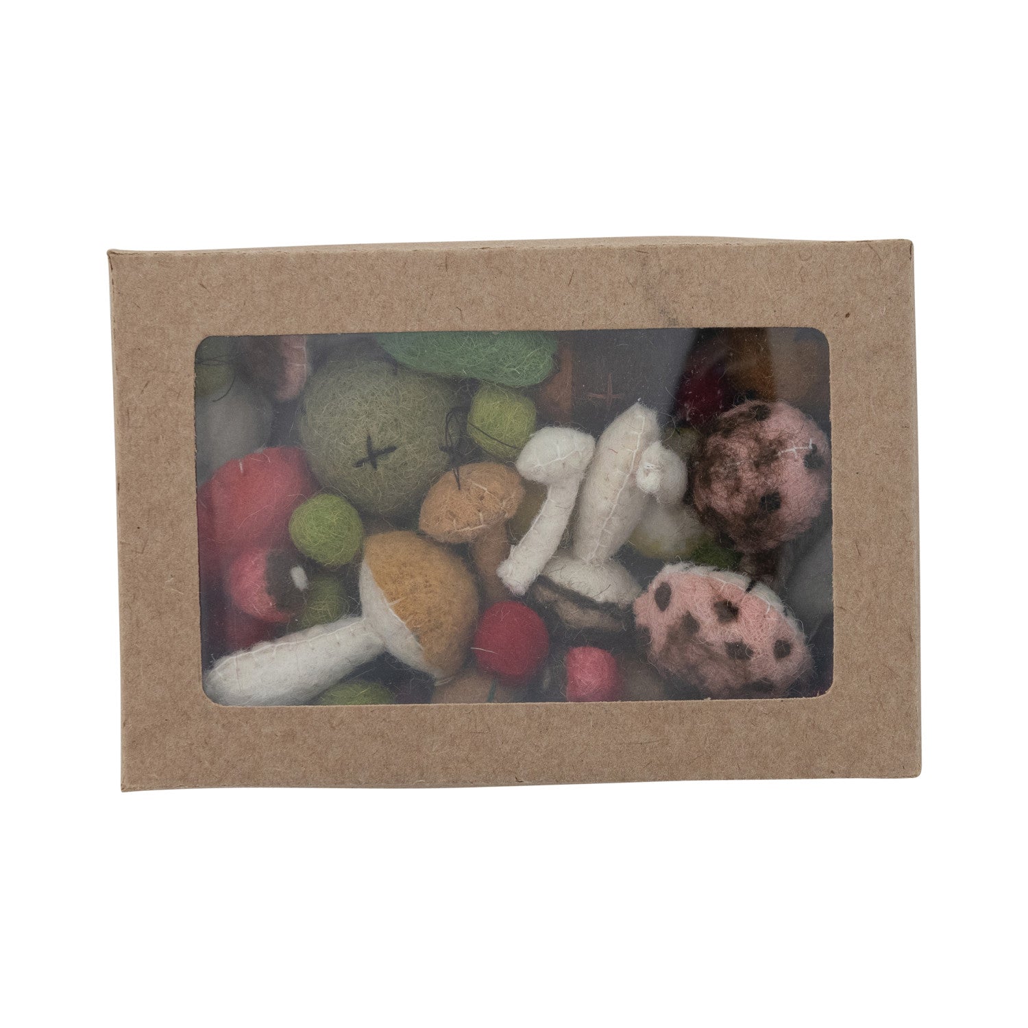 Wool Felt Mushrooms & Berries Scatter