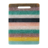 Marbled Resin Striped Cheese/Serving Board with Handle