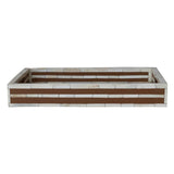 Bone & Resin Inlaid Tray with Handles