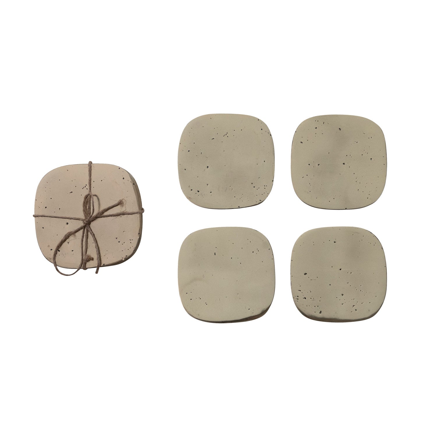 Pocked Aluminum Coasters