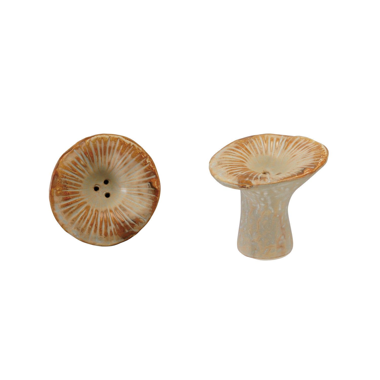 Stoneware Mushroom Shaped Incense Holder (Each One Will Vary)