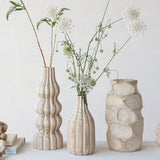 Decorative Carved Wood Vase