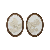 Oval Wood Framed Wall Decor