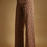 Floral Print Stretched Pants