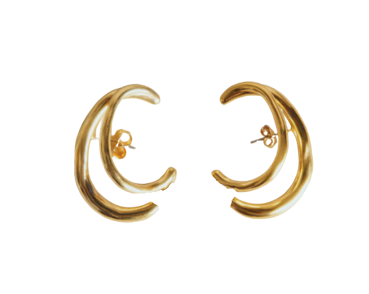 Mon Du double hoop Ear Cuff
