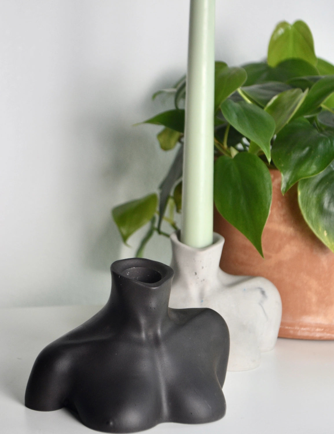 Female Torso Candle Holder