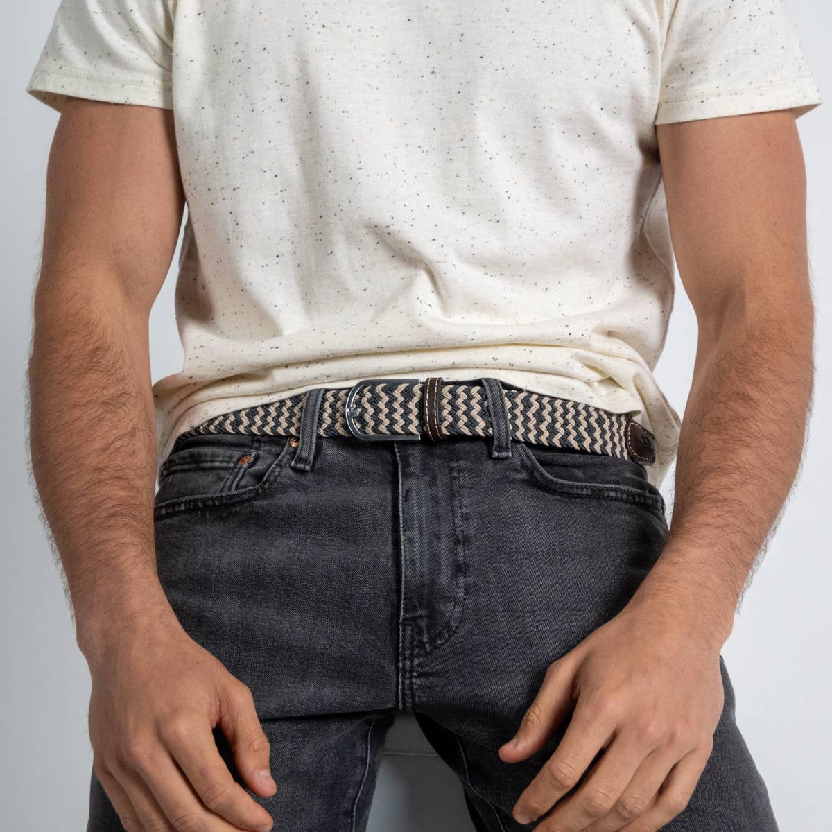 Elastic Braided Belt Panama