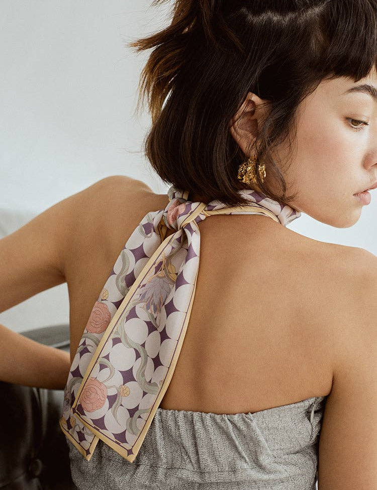 Dream Silk Twill Neck Bow