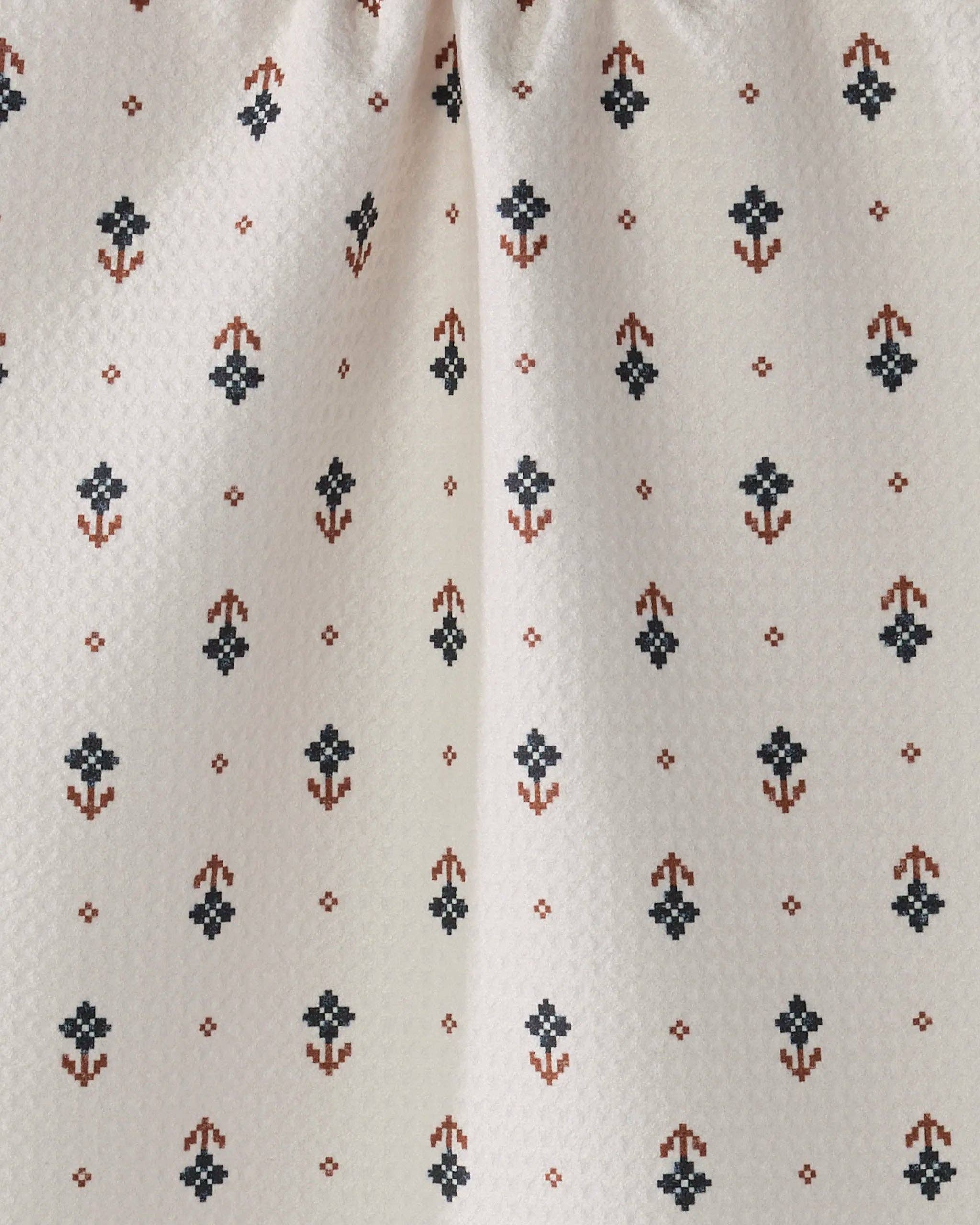 Folk Pixel Bar Towel
