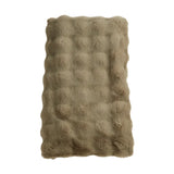 Soft Bubble Faux Fur Throw