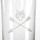 Wolf and Arrows High Ball Glass Set