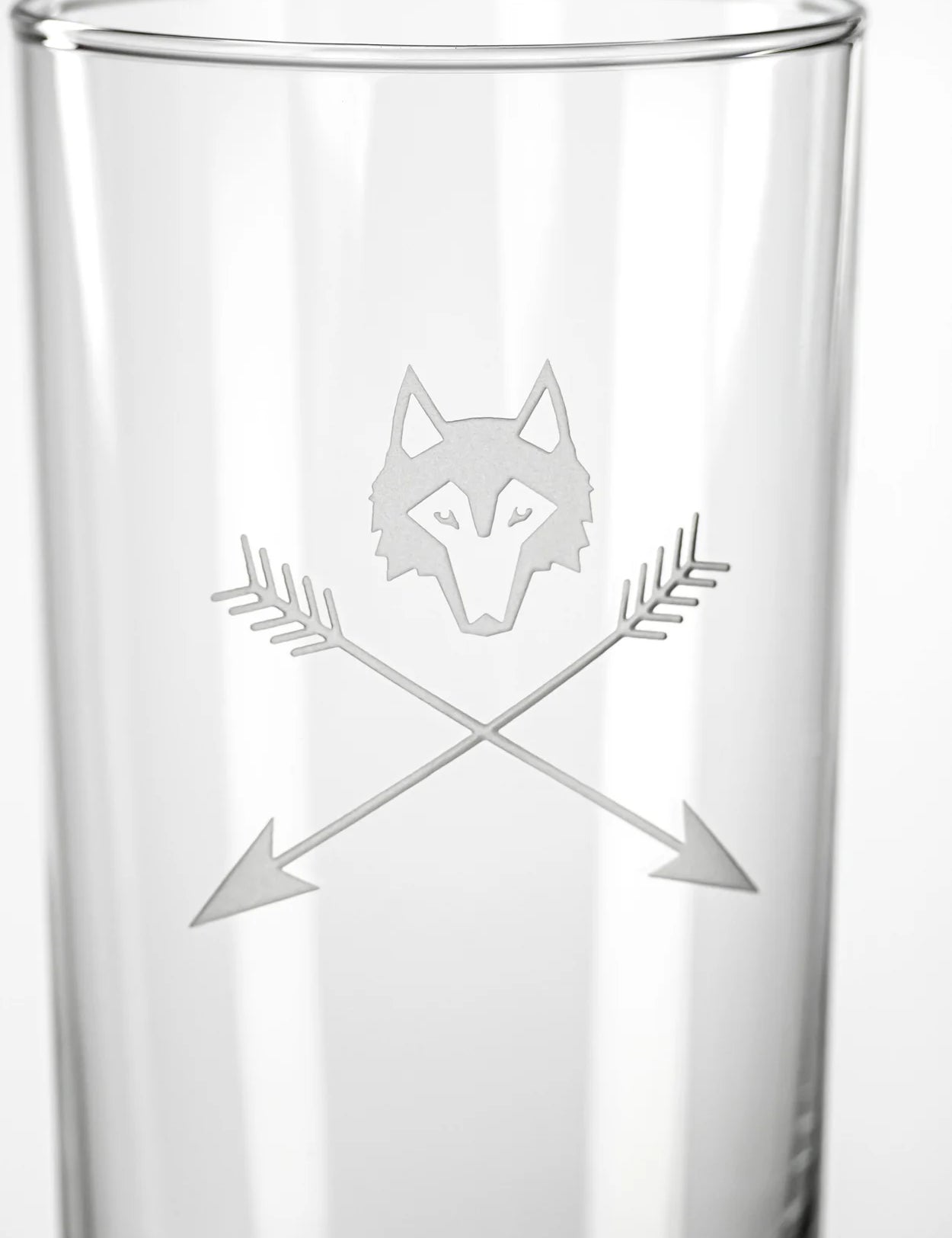Wolf and Arrows High Ball Glass Set