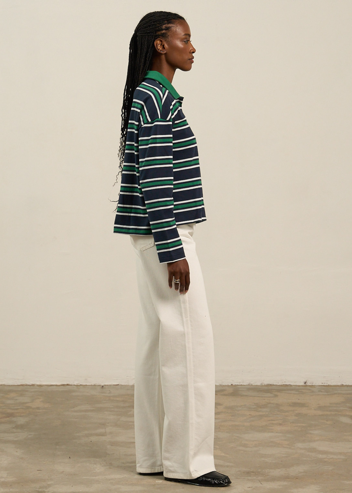 Boxy Polo Pullover