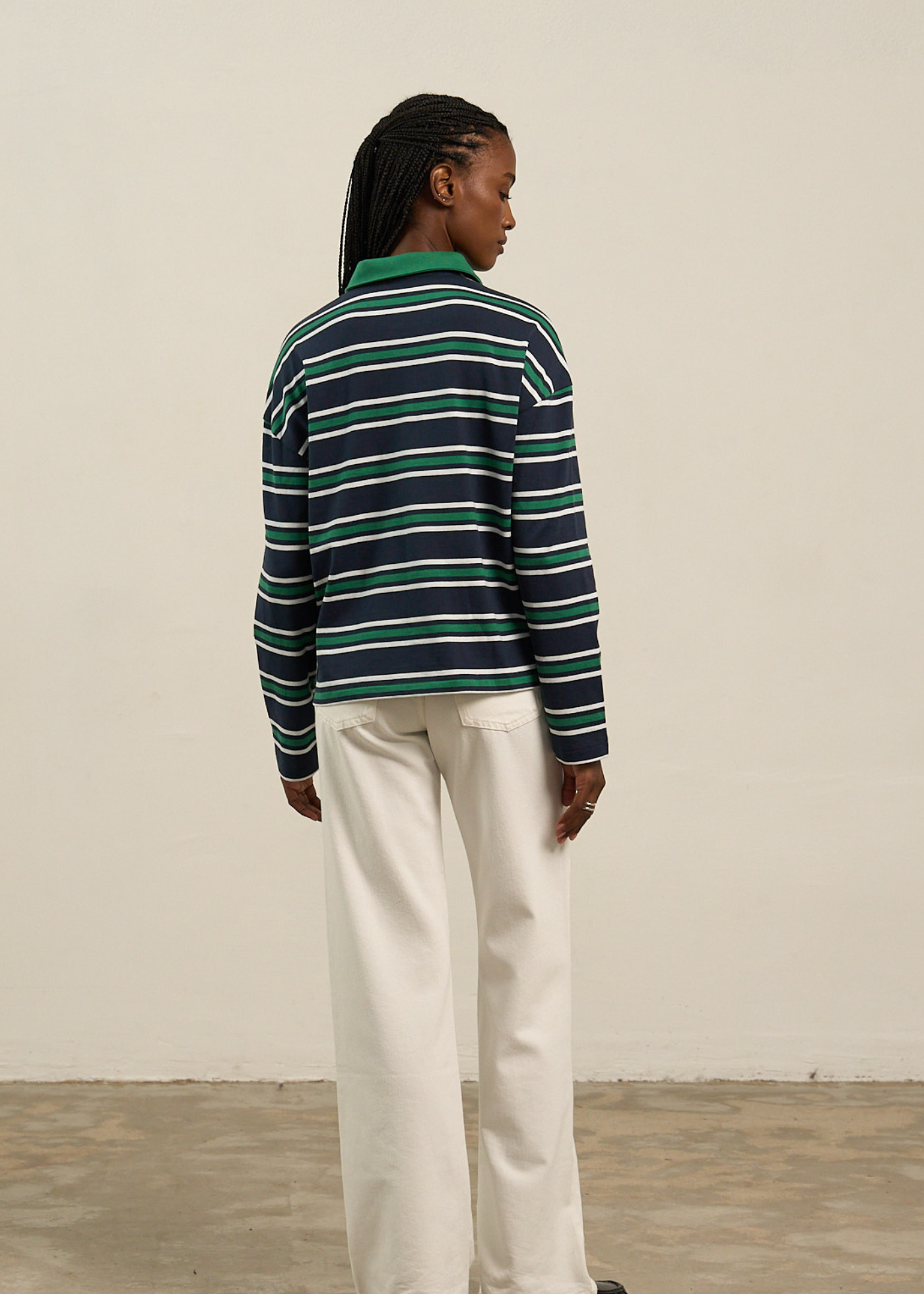 Boxy Polo Pullover