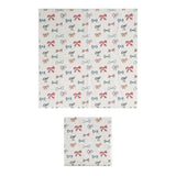 Paper Napkins w/ Bows Pattern