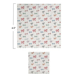 Paper Napkins w/ Bows Pattern