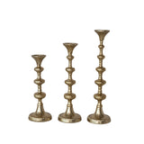 Cast Aluminum Taper Holder with Gold Finish