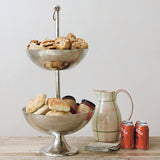 Cast Aluminum 2-Tier Bowl